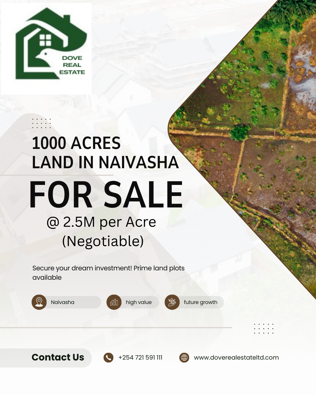 1000 Acres Of land in Naivasha